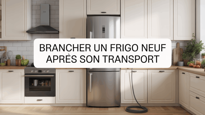 Brancher un frigo neuf après transport : ce qu’il faut impérativement savoir