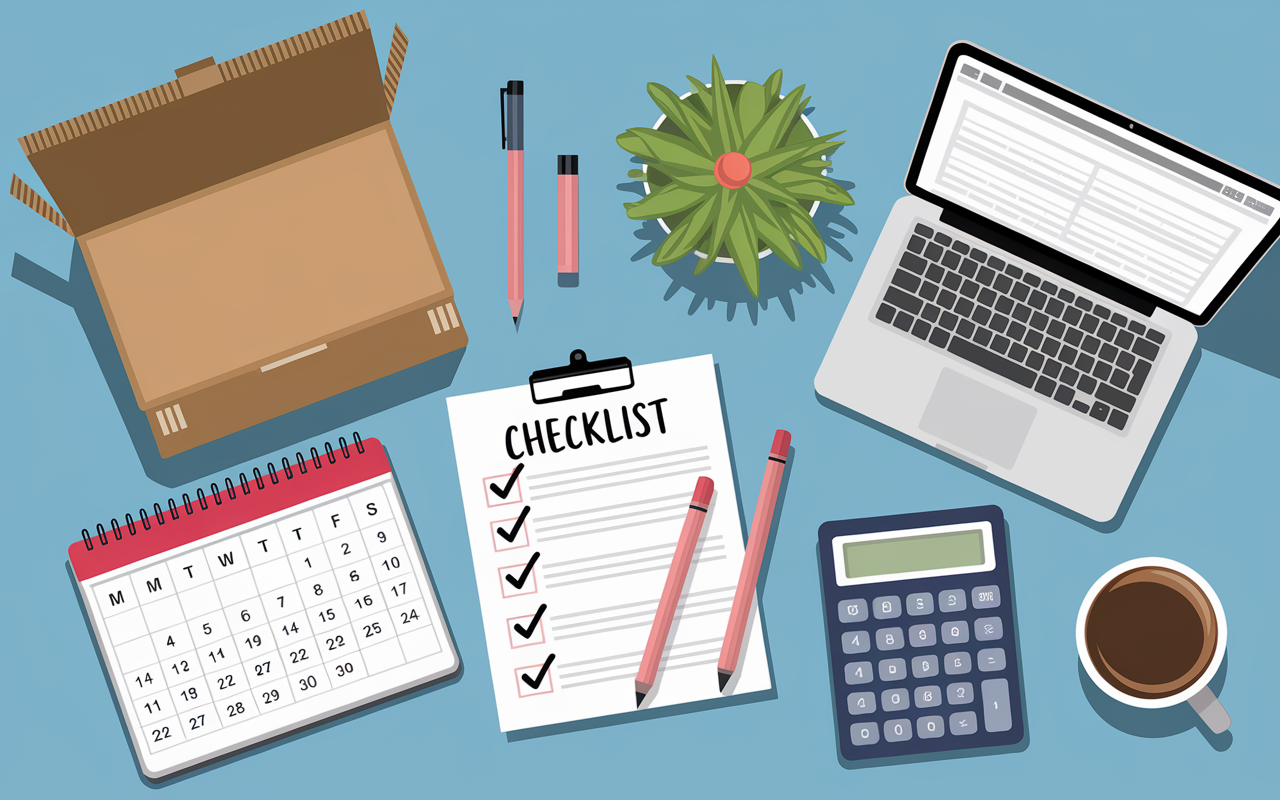 Checklist organisation demenagement longue distance pas cher familiale