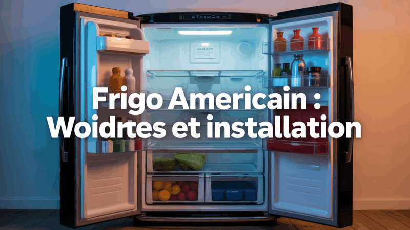 Poids d’un frigo américain : chiffres clés pour anticiper l’installation
