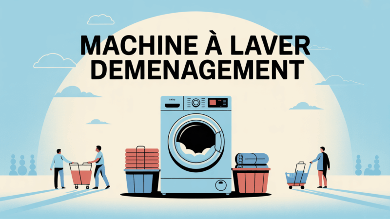 Peut-on coucher une machine à laver pour la transporter ou installer