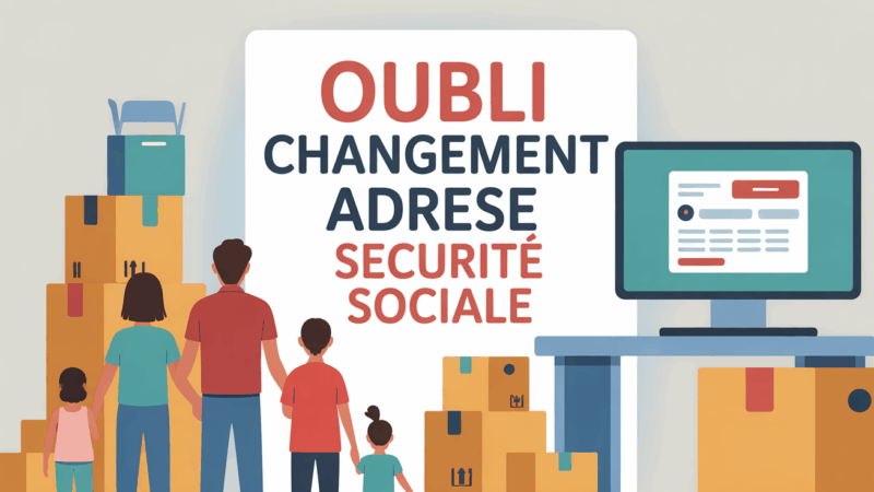 Oubli de changement d’adresse à la Sécurité sociale : résolvez facilement et sans stress