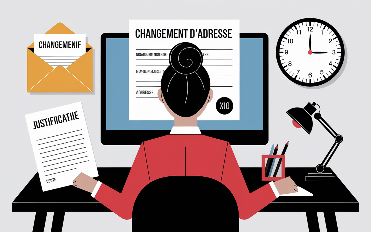 Oubli changement adresse Securite sociale formulaire en ligne justificatif