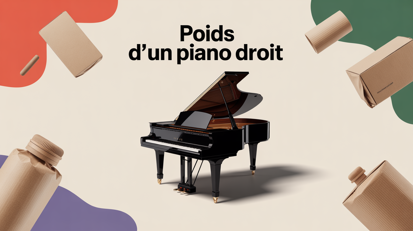 Poids d’un piano droit : chiffres, enjeux et conseils logistiques