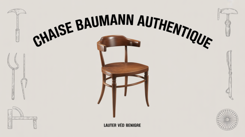 Comment reconnaître une vraie chaise Baumann : guide pratique et repères essentiels