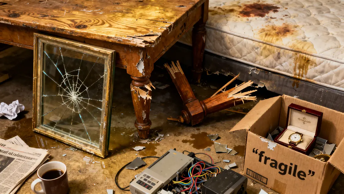meuble endommagé rayure casse déménagement