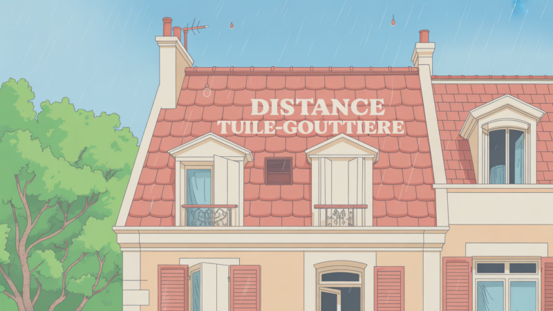 Distance entre tuiles et gouttière : normes, bonnes pratiques et repères concrets
