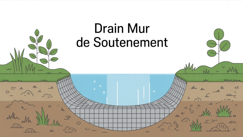 Drain pour mur de soutènement : sécurisez votre ouvrage sans surprise