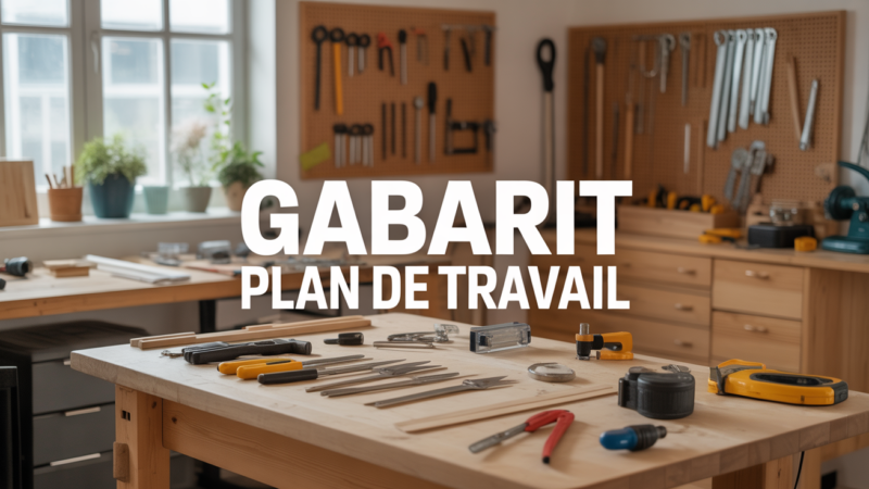 Gabarit plan de travail : le guide pratique pour un assemblage précis et facile