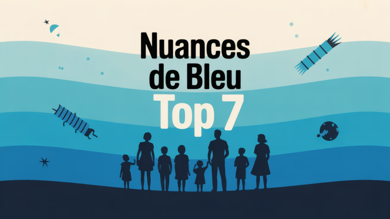 Nuances de bleu Top 7 : la solution pour passer le niveau 31