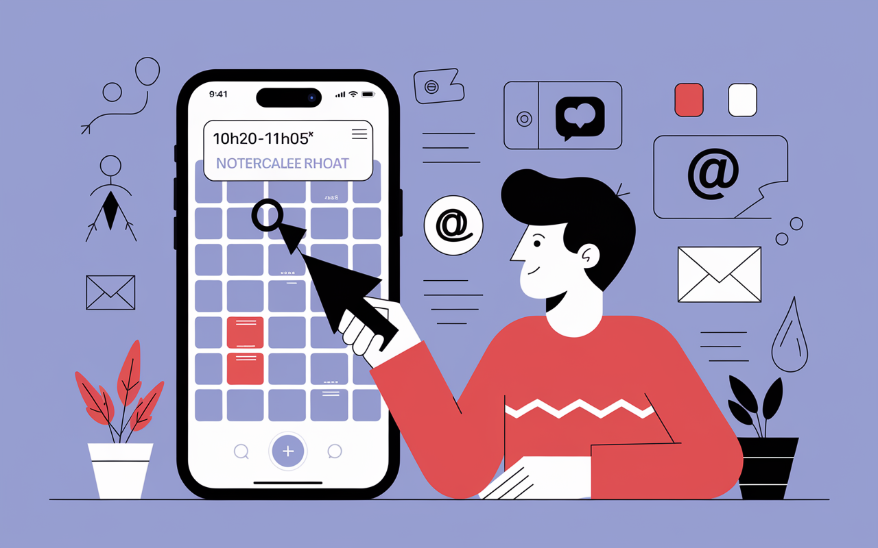 Outil la poste horaire passage facteur notification smartphone