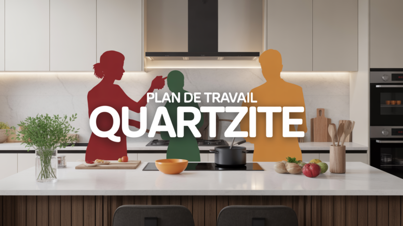Quartzite plan de travail : un choix naturel et élégant pour votre cuisine