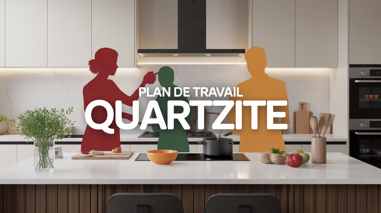 Quartzite plan de travail : un choix naturel et élégant pour votre cuisine