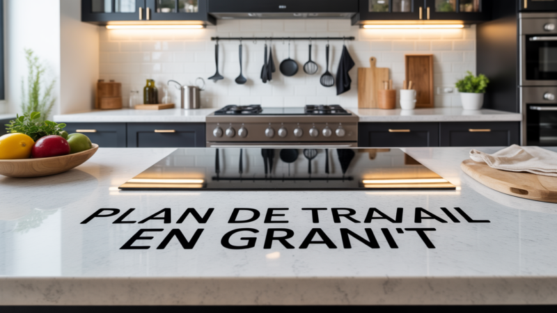 Entretien plan de travail en granit : méthodes simples pour un éclat durable