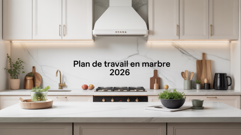 Prix plan de travail marbre : fourchettes, inspirations et conseils pour 2026