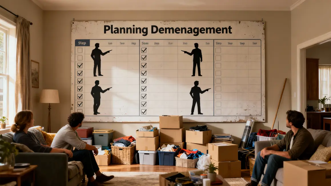 tableau mural planning demenagement