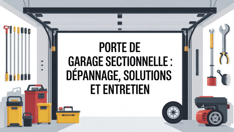 Problème porte de garage sectionnelle : solutions de dépannage, efficacité et sécurité