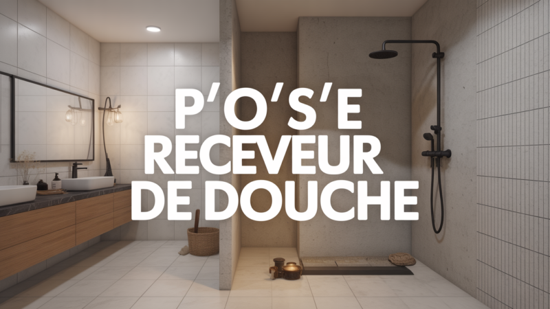 Sur quoi poser un receveur de douche pour garantir stabilité et étanchéité