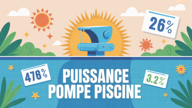 Pompe piscine quelle puissance choisir pour une filtration efficace