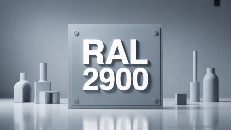 RAL 2900 gris pur clair tout savoir sur la couleur phare du nuancier
