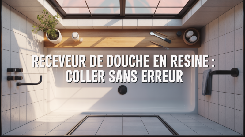 Avec quoi coller un receveur de douche en résine : guide pratique et conseils pros