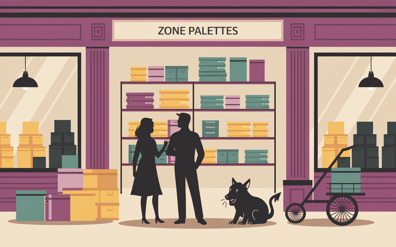 Récupération palettes gratuites Brico Dépôt accueil cour magasin
