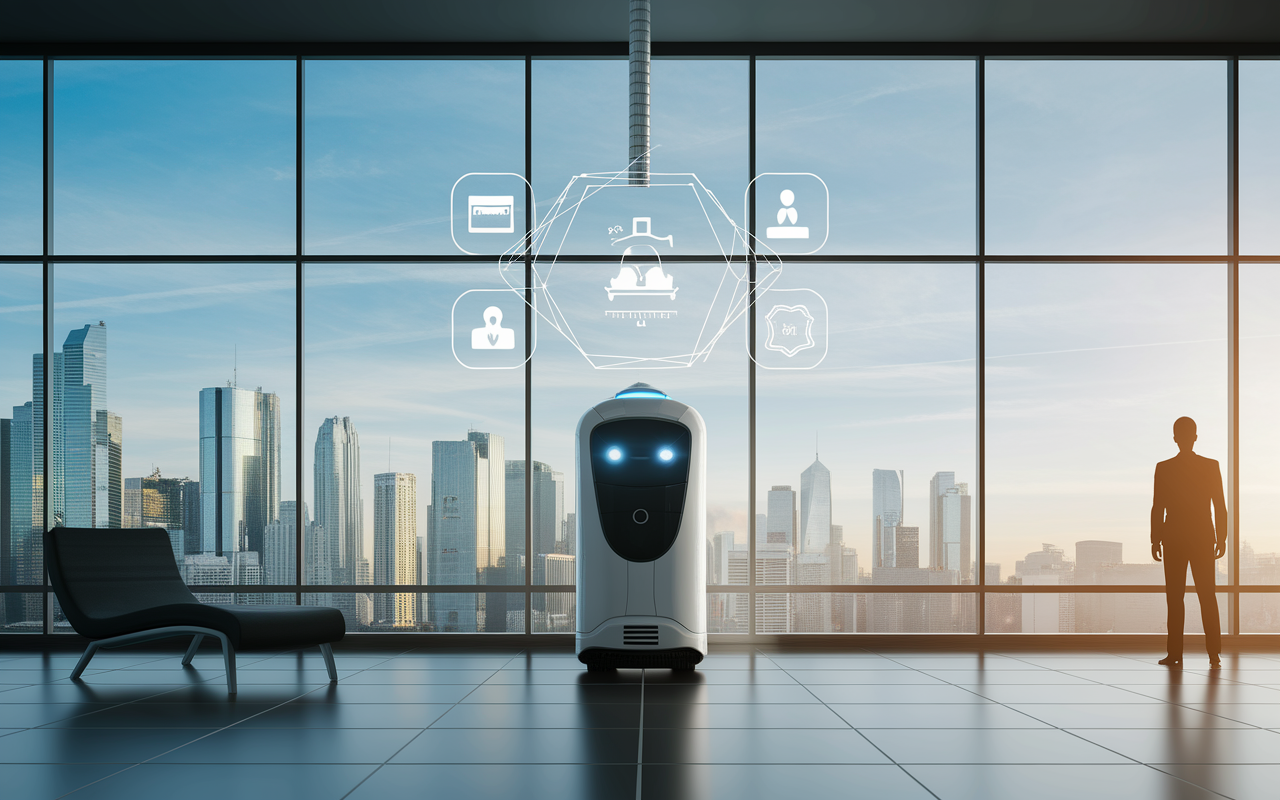 robot lave-vitres 2026 en action vue securite corde