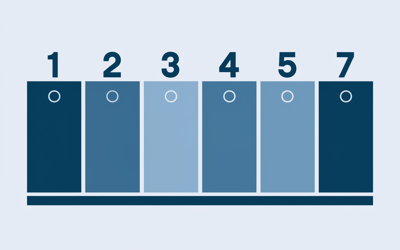 Rectangles nuances bleu niveau 31 Top 7