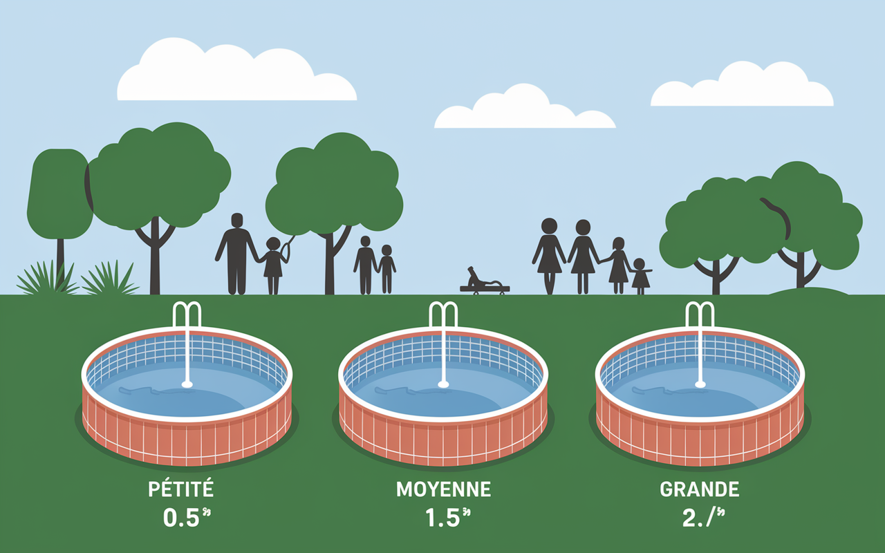 Comparatif pompe piscine par taille, puissance, débit