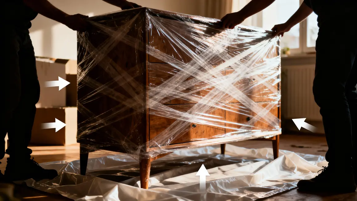 emballer meuble film plastique demenagement