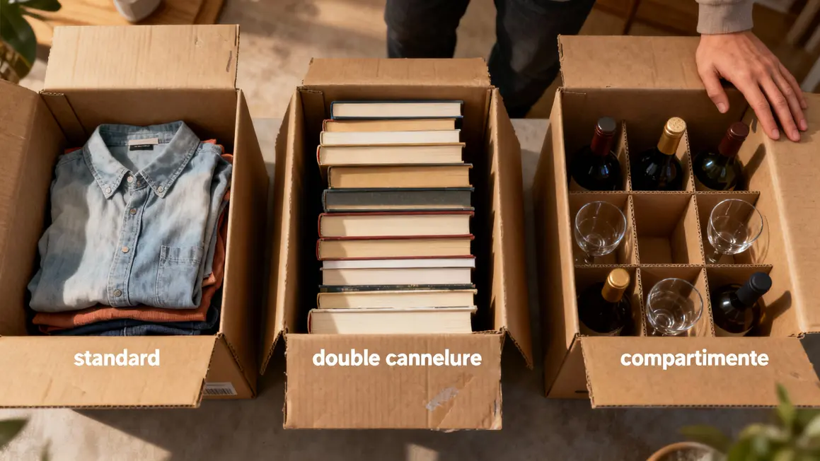 cartons standard double cannelure compartimente demenagement