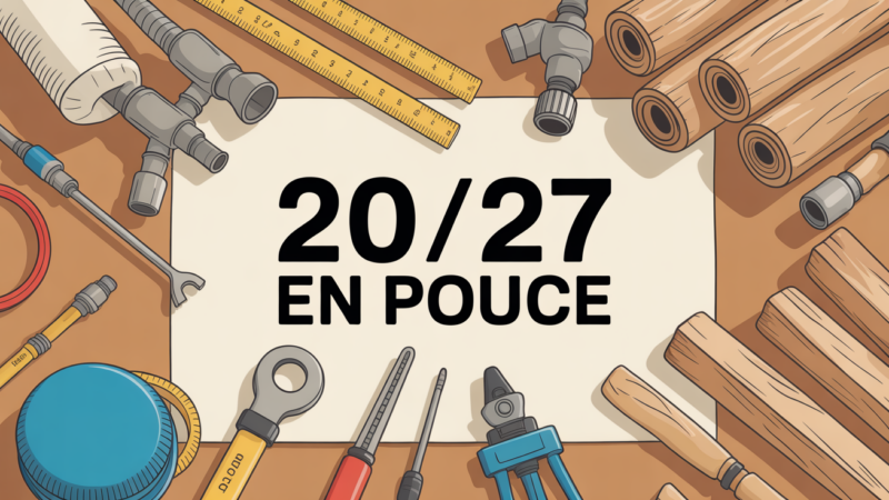 20/27 en pouce : conversion exacte, usages et conseils pratiques