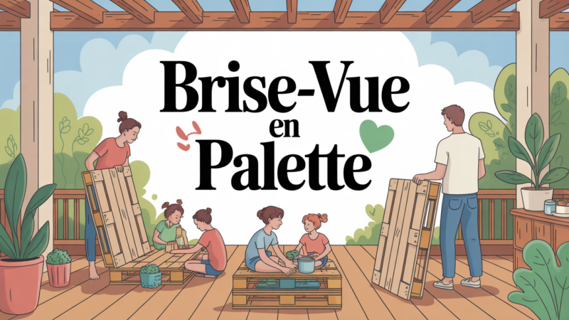 Brise-vue palette : solution économique et écologique pour votre extérieur