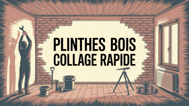 Collage plinthes bois : guide complet pour une pose esthétique et durable