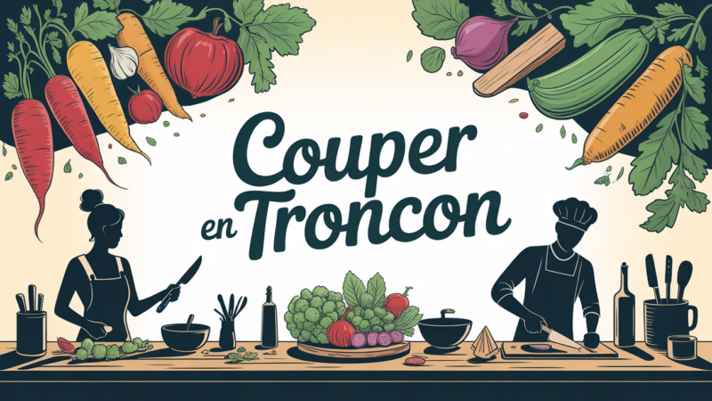 Couper en tronçon simplement : tous les secrets d’une technique incontournable