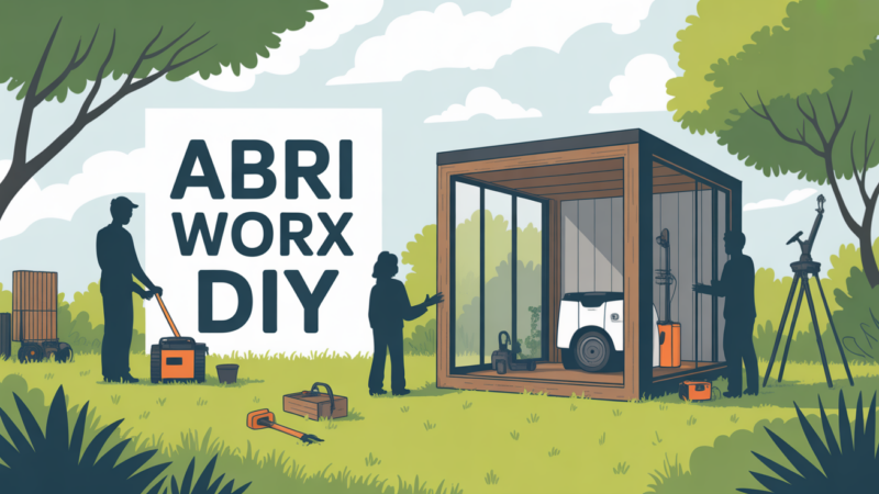 Fabriquer un abri robot tondeuse Worx : guide pratique, économique et sur-mesure