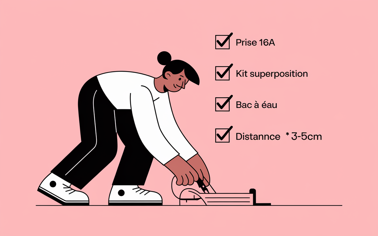 installation seche linge checklist visuelle