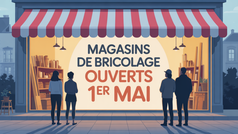 Magasin bricolage ouvert 1er mai : informations pratiques et horaires actualisés