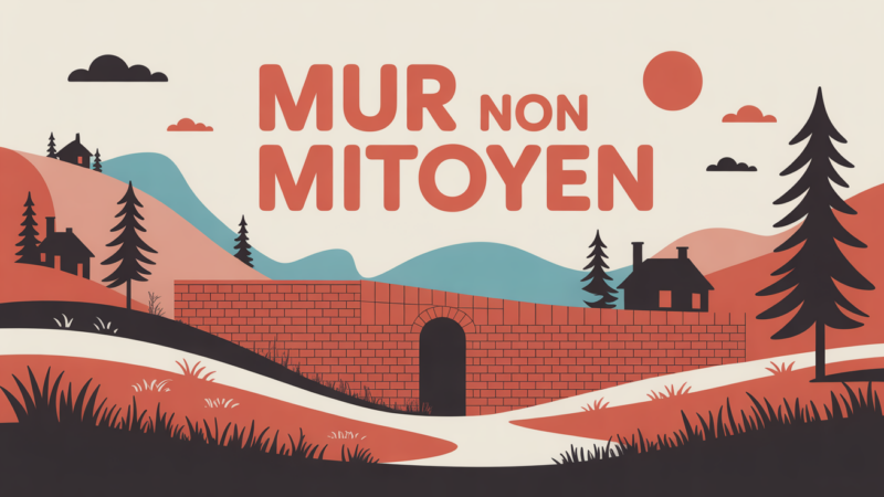 Mur de séparation entre voisin non mitoyen : règles, démarches et solutions