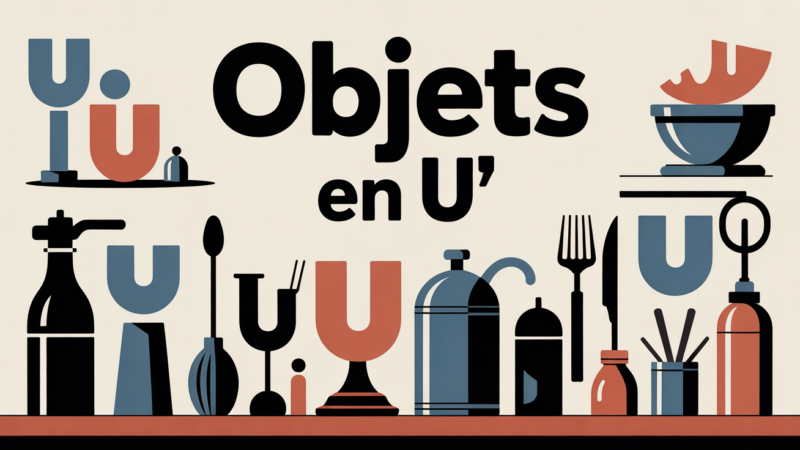 Objet en u : comprendre, identifier et utiliser les objets en forme de U