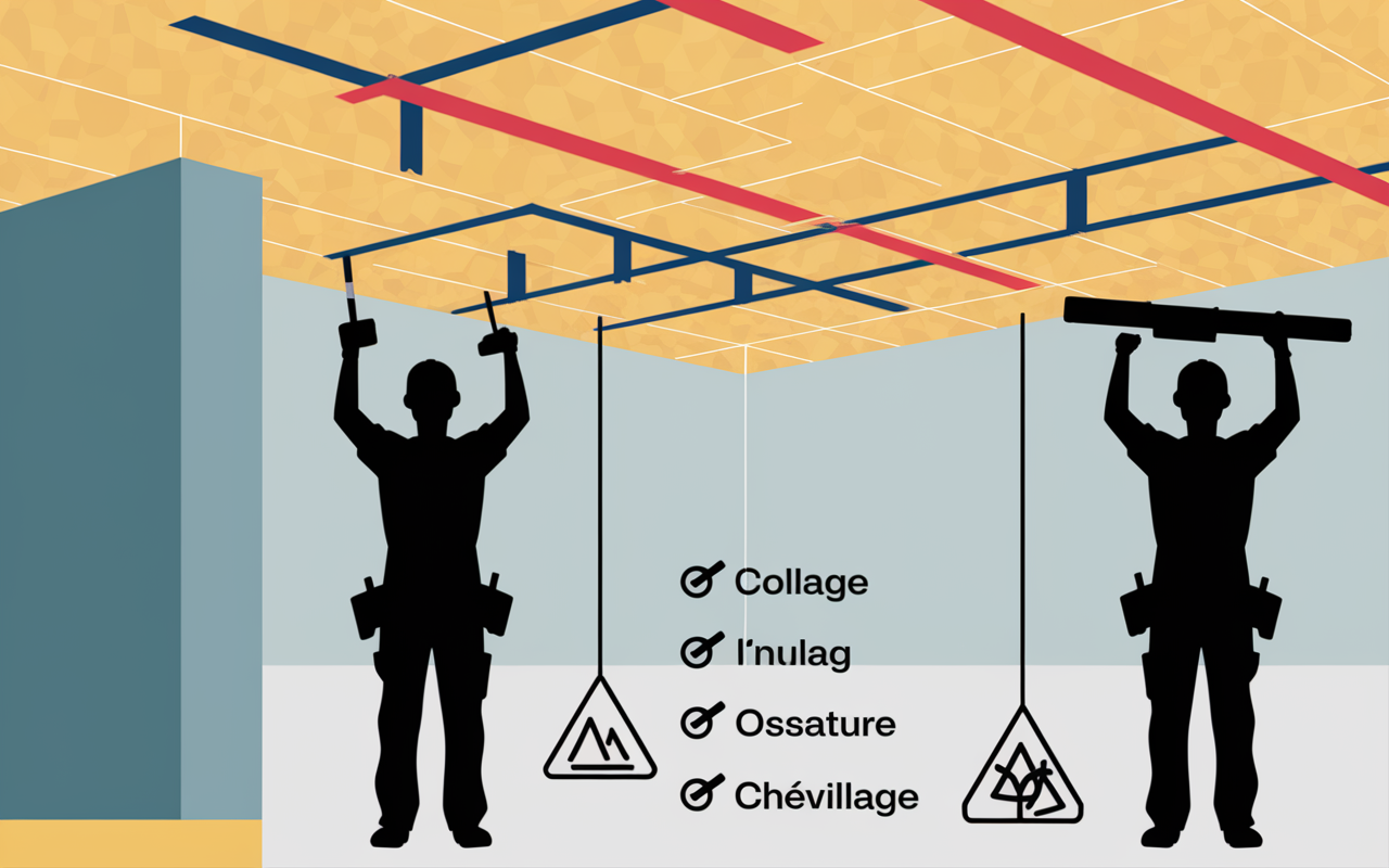 plaque isolante plafond pose renovation