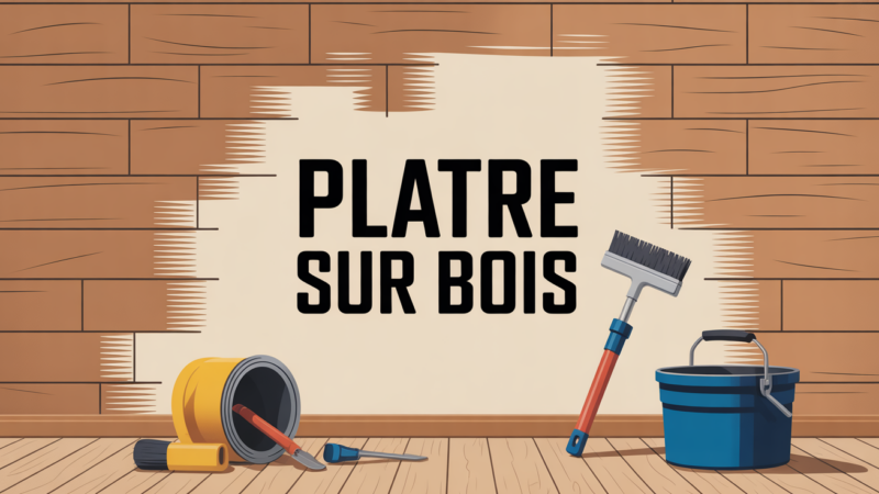 Plâtre sur bois : réussir une finition lisse et durable sans fissure