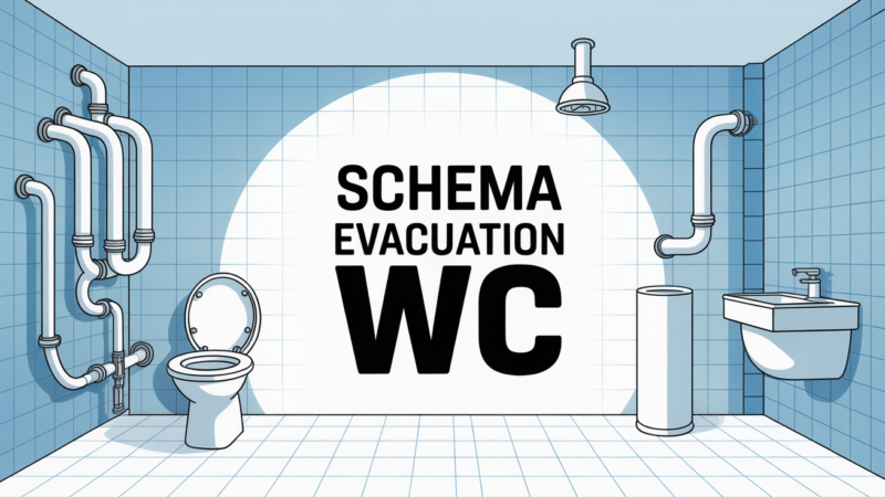 Schéma évacuation WC : guide complet, normes et exemples pour une installation sans erreur