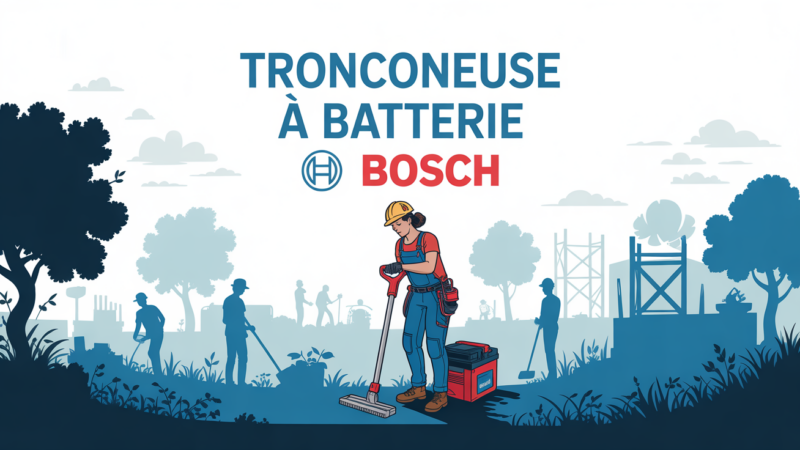 Tronçonneuse à batterie Bosch : puissance sans fil et polyvalence au service du jardin