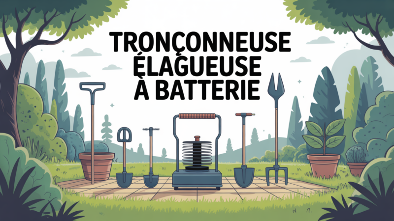 Tronçonneuse élagueuse batterie : le choix malin pour l’élagage moderne