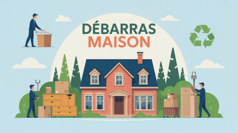 Débarras maison : service professionnel, rapide et écologique pour vider votre logement