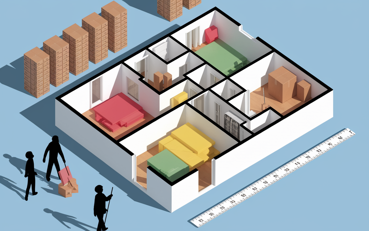 Plan maison estimation volume vider maison