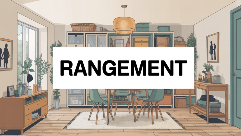 Aide rangement maison : astuces pratiques pour un intérieur organisé