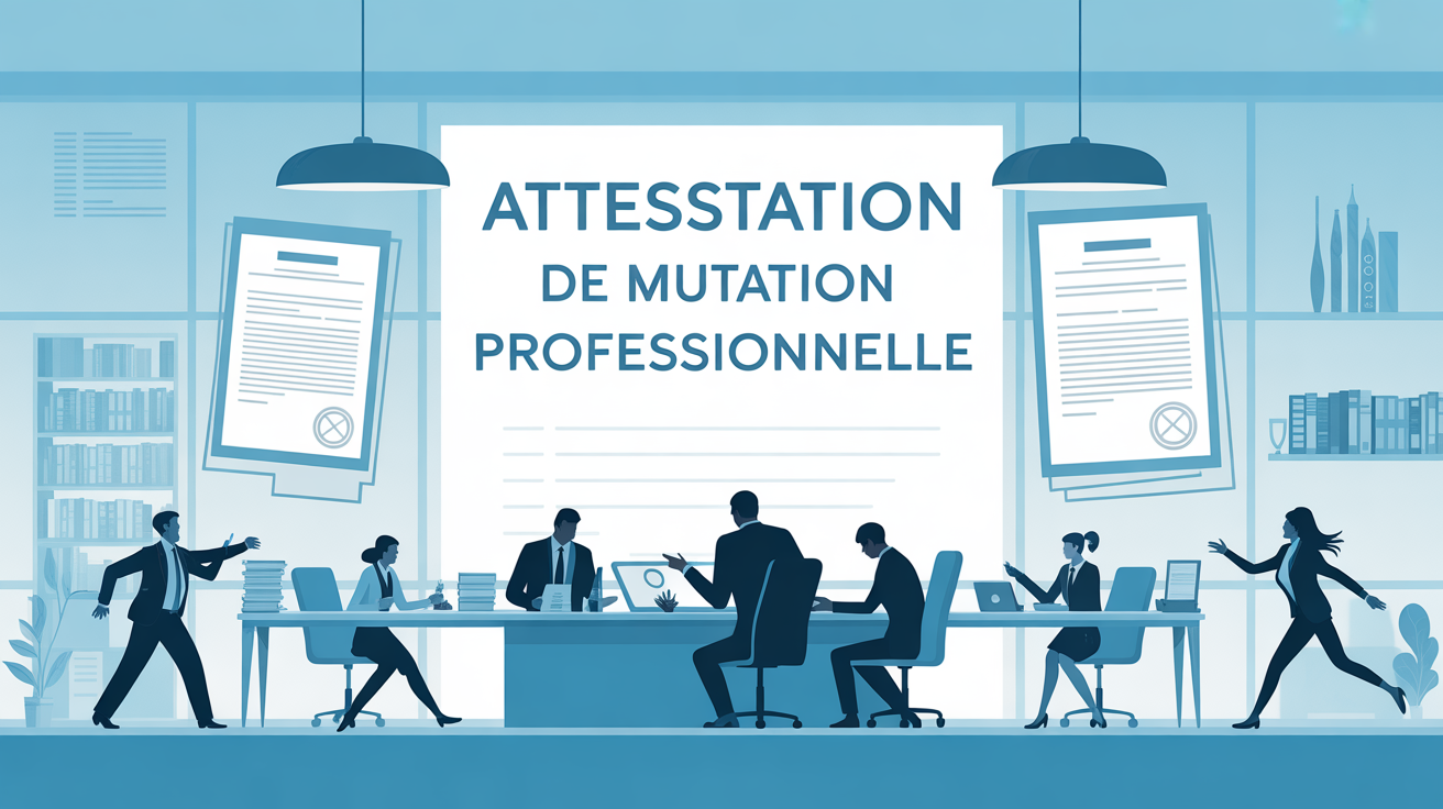 Attestation de mutation professionnelle : modèle téléchargeable et guide d’utilisation pratique