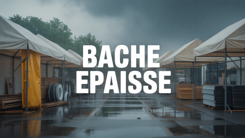 Bâche épaisse : choisir la protection la plus résistante pour vos besoins