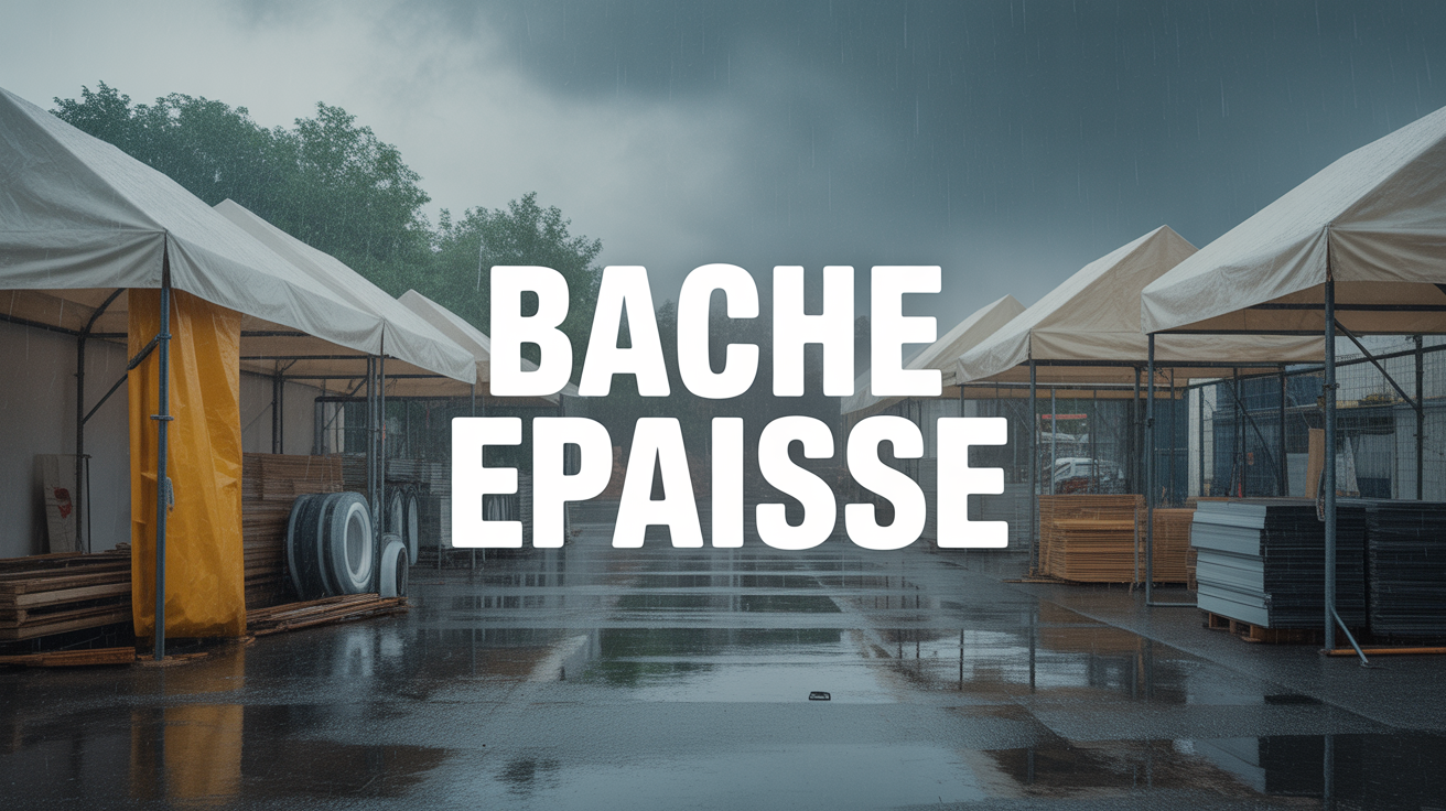 Bâche épaisse : choisir la protection la plus résistante pour vos besoins